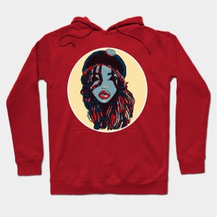 Blue rasta reggae Dreads Locs Natural Hair Queen Hoodie